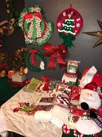 Stockings, wreathes and more