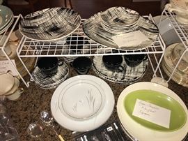 Rare and Hard to Find Knowles "Ebonette" Mid Century Modern Dishware