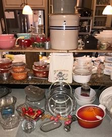 5 gallon and 3 gallon crocks