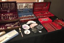 Silver Plated Flatware sets, 4 to choose from