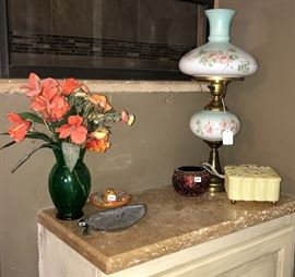 Great Vintage hand painted Lamp