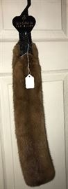 Mink Collar with original hanger.  No shedding, in like new condition