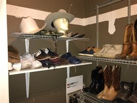 Hats, boots, and men's clothing