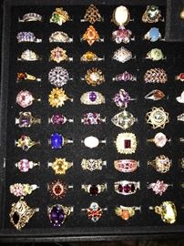 Gorgeous Selection of Fine Jewelry, All rings pictured are 10Kt or 14Kt
