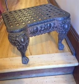 Small cast iron table. 