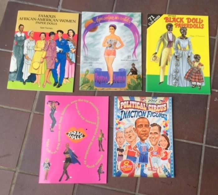 Some of our many paper doll cutout books - etc. - all on the 3rd floor Christmas department. 