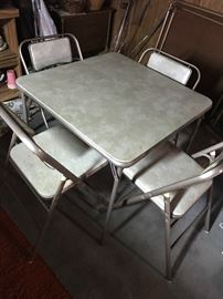 Retro Card Table & Chairs