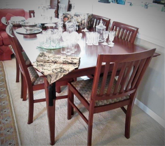 Dining Room Table & 8 Chairs by Harden