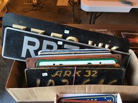 Various other license plates