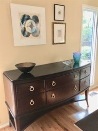 Pulaski marble-top cabinet