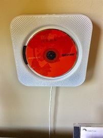 Wall mounted CD player