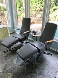 Bo Concept  Schelly/Aero chairs and ottomans