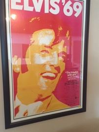 Framed Elvis Movie print