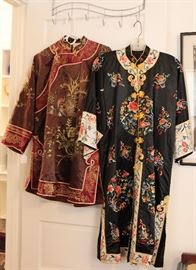 Vintage Chinese embroidered jacket & robe