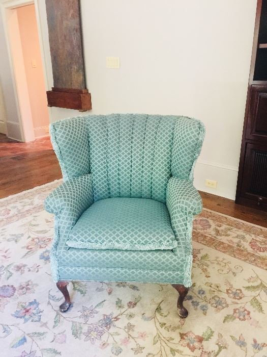 Vintage Teal/turquoise wingback
