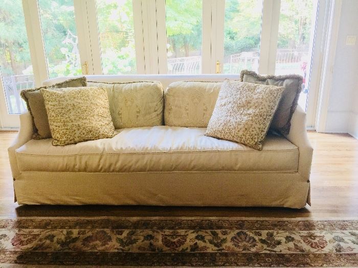 Henredon sofa with down filled cushions