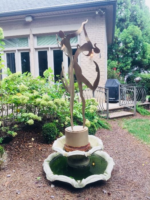 Fountain with sculpture....sold separately!