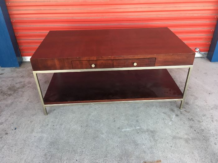 Coffee Table: Wooden and Chrome Modern QS018 Local Pickup https://www.ebay.com/itm/123400227827