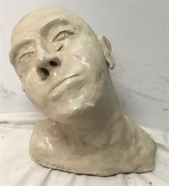 Hand Made Clay Bust by Dr G Arnold 1994 CW0116