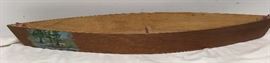 Pirogue Boat: ~3' Handmade and Painted by Blaine Sharpe Wooden RM1256 https://www.ebay.com/itm/123414108816