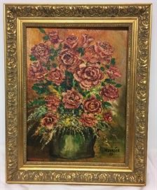 Maurice 1979 Oil on Board Framed PT3119 - Floral Still Life https://www.ebay.com/itm/113297269618