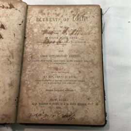 1860 Elements of Logic Book by Rev. James R. Boyd SY1113 https://www.ebay.com/itm/123405339653