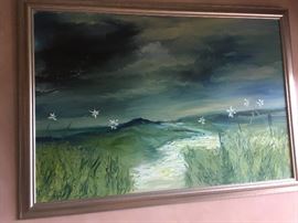 Gustavo Dugue 02: Oil on Board Framed Landscape Hilly Road New Orleans Artist WN1002 L and A https://www.ebay.com/itm/123403682155