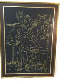 Entertainer: Mixed Media Framed by Dr. G Arnold 1994 CW1007 https://www.ebay.com/itm/113301117855