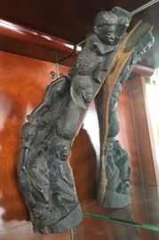 Ebony Wood Family Tree Style Makonde Sculpture #1 CW1012 https://www.ebay.com/itm/113305088803