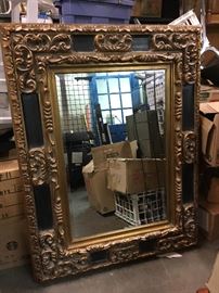 Very Large Gold Guild and Black Framed Mirror WN7015 https://www.ebay.com/itm/113305018736