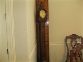 Stand up wooden clock 