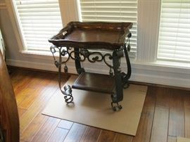 Beautiful Wooden tray and stand from India 