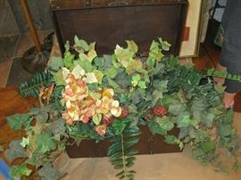 small trunk with flowers 