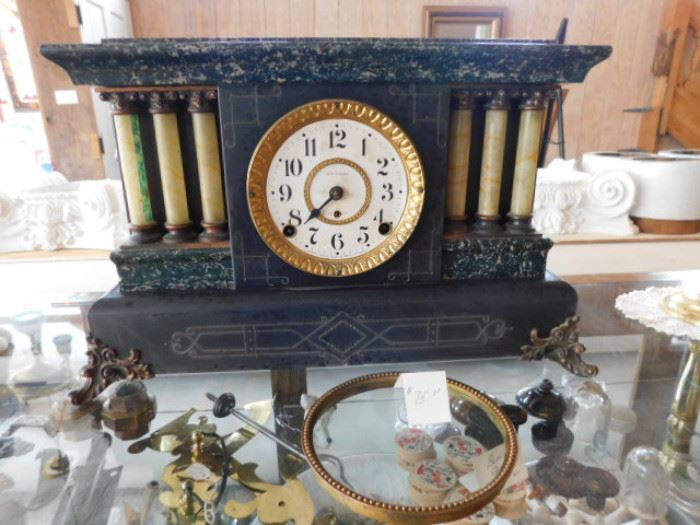 Antique mantle clock