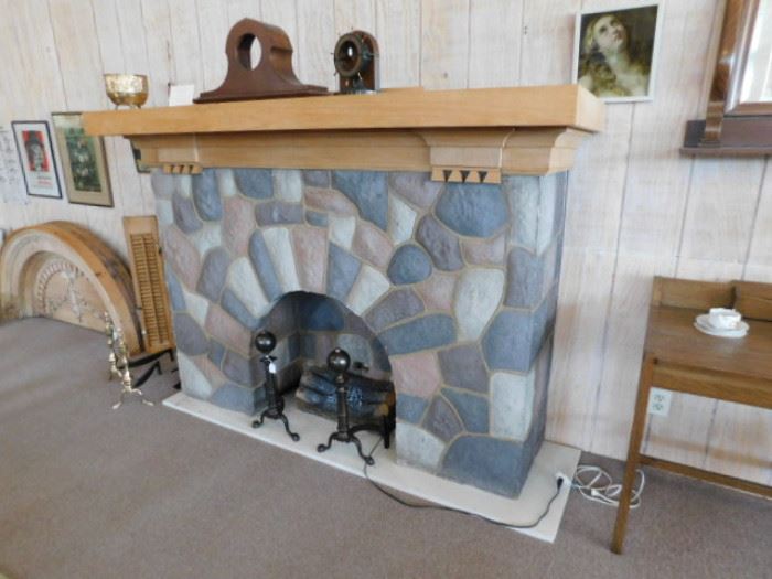 Faux fireplace