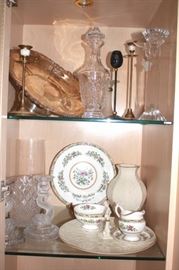 Decorative Serving Pieces and Candle Sticks