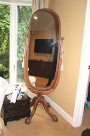 Standing Mirror and Small Chest