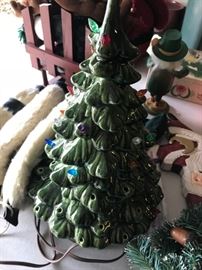 Ceramic Christmas Tree -Lit