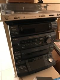 Sony Stereo and Turntable