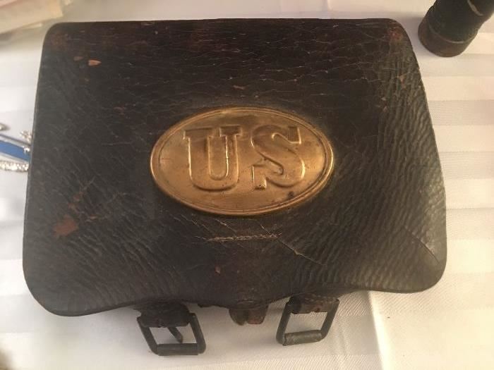 US Civil War Satchel with tin insert