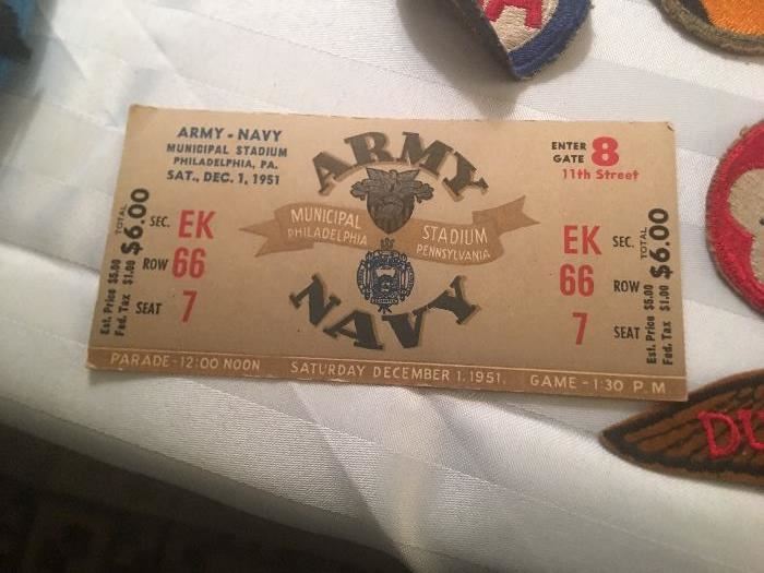 Army Navy Ticket 1966