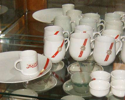 various cups from airlines
