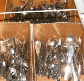 various flatware from airlines