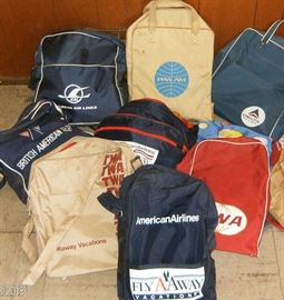 various flight bagsfrom airlines