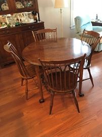 Vintage Table / 6 Chairs / 2 Leaves $ 450.00