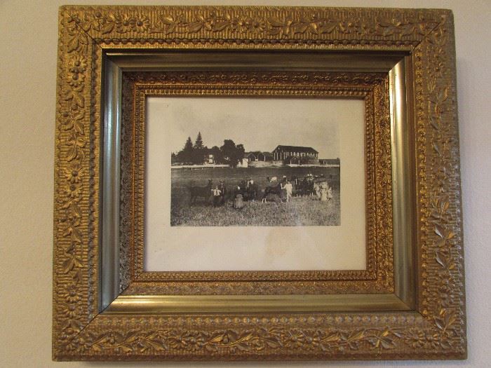 Vintage farm photo.  Great frame