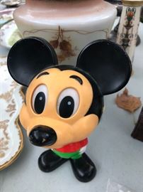 Vintage Disney Micky Mouse Mechanical Pull String & Talks