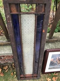 Antique Victorian Window from demolished house in Brush Park - Detroit.  Includes replacement glass.