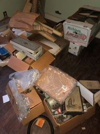 Large selection of antiques, documents, books, prints and oil paintings found in hidden area of mansion.