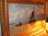 Seascapes by J. DeCoster circa 1875-1899 original frames